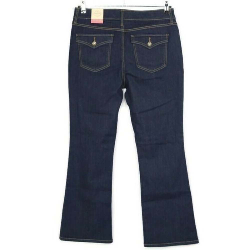 St John's Bay Secretly Slender Bootcut Jeans‎ Mid Rise 12S 12 Short